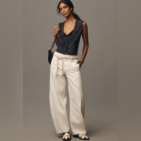 ✨Anthropologie Crafted Bib Sweater Tank Sz XL - Picture 7 of 10